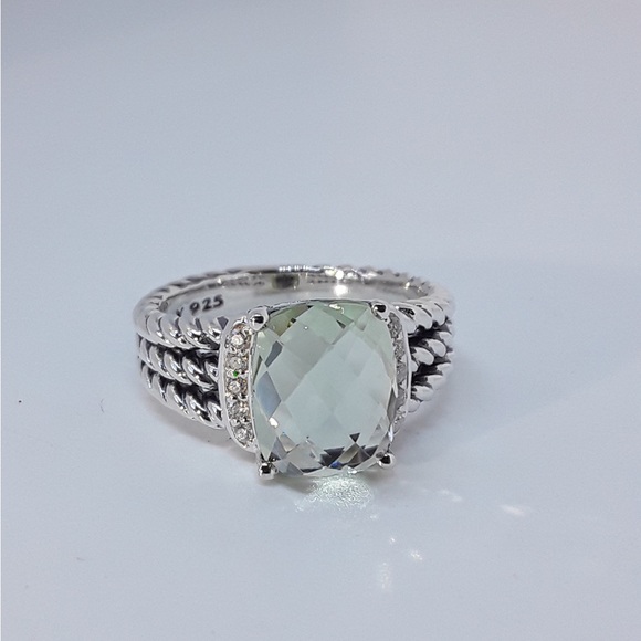 David Yurman Petite Wheaton Ring in Prasiolite - Picture 6 of 7